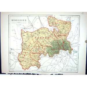   1886 Middlesex Harow Enfield Brentford Hornsey England