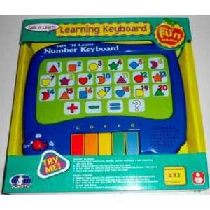  Talkn Learn Learning Keyboard   Number Keyboard: Toys 