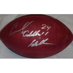 Cadillac Williams Autographed Football   Carnell:  Sports 