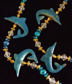 DOLPHIN Premium Dolphins Mardi Gras Beads LUAU Party  