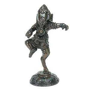  Dancing Ganesh   3 Detailed Brass Statue   Made In India 