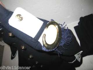 Adminal Ships Captain Navy Naval Officer Military Boys Costume 4 Wool 
