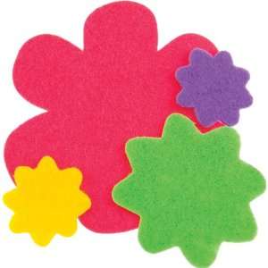  Stick It Felt Shapes 24/Pkg Flowers