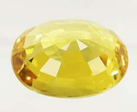Unheated Certified Natural Yellow Sapphire Oval 1.33ct  