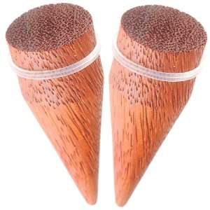 wood Ear large Gauges stretched Stretching Expanders Stretchers Tapers 