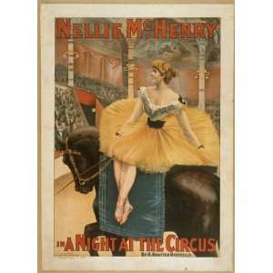  Poster Nellie McHenry in A night at the circus by H 