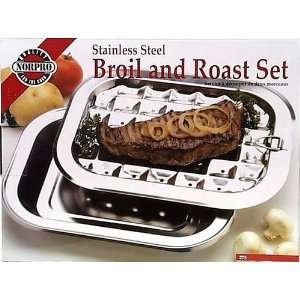 Norpro Stainless Steel Broiling Pan:  Grocery & Gourmet 