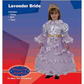  Dress Up America Fancy Lavender Bride Dress Medium 8 10 