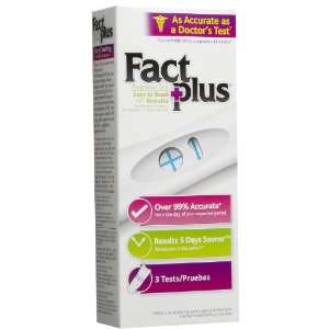  Fact Plus Pregnancy Test Stick 3 ct. (2 + 1 Free) Health 