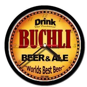  BUCHLI beer and ale cerveza wall clock 