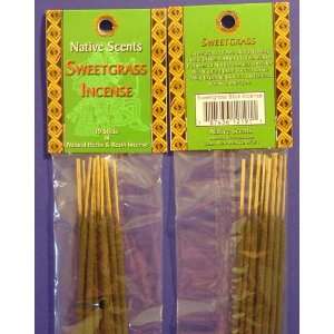  Sweetgrass   Native Scents   10 Sticks Natural Herb 