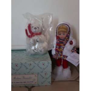   Alexander Off to the North Pole Doll with Polar Bear: Toys & Games