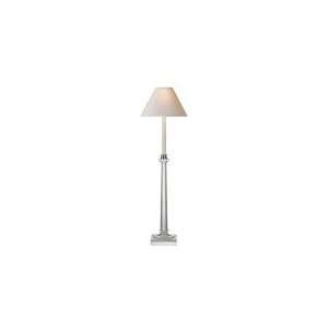 Chart House Swedish Column Buffet Lamp in Crystal with Natural Paper 