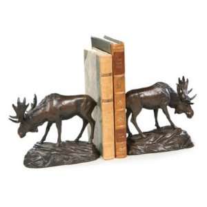  OK Casting Moose on Rock Bookends