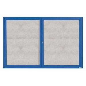   ODCC4872RB Outdoor Enclosed Bulletin Board   Blue: Home & Kitchen