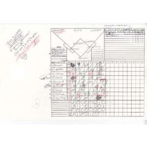Suzyn Waldman Handwritten/Signed Scorecard Blue Jays at Yankees 6 03 