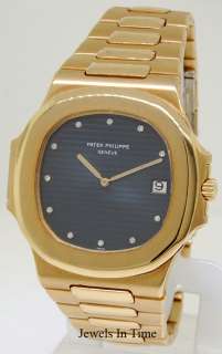 Near mint preowned Patek Philippe Jumbo Nautilus is a rare find that 