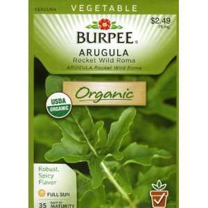  Burpee 65160 Organic Arugula Rocket Wild Roma Seed Packet 