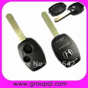  2bt key blank with chip slot honda remote transponder key shell 