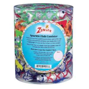  Zanies 3 Inch Sparkle Fish Cat Toy Canister, 68 Pack: Pet 