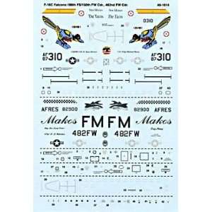   16 A/C Fighting Falcons 159, 482 FW (1/48 decals) Toys & Games