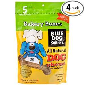   Bakery Bones Dog Treats, 10 Ounce (Pack of 4):  Grocery