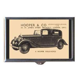  Hooper Rolls Royce 1920s Ad Coin, Mint or Pill Box: Made 
