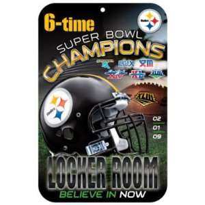  PITTSBURGH STEELERS SUPER BOWL 43 CHAMPS DOOR SIGN: Sports 