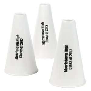   White Megaphones   Novelty Toys & Noisemakers