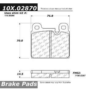  Centric Parts, 102.02870, CTek Brake Pads: Automotive