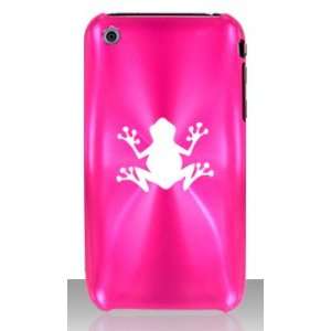  Apple iPhone 3G 3GS Hot Pink C174 Aluminum Metal Back Case 