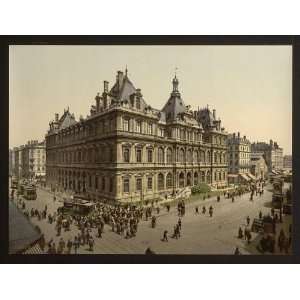    Photochrom Reprint of The Bourse, Lyons, France: Home & Kitchen