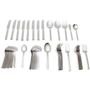   53 Piece Flatware Set with Wood Caddy, Service for 8: Kitchen & Dining