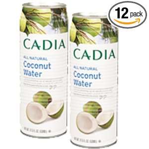 Cadia All Natural Coconut Water, 17.26 Ounce (Pack of 12)  