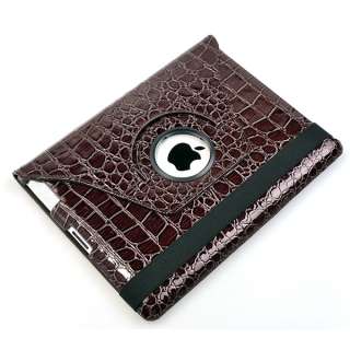   ° Rotating Magnetic Leather Case Smart Swivel Stand For iPad2  