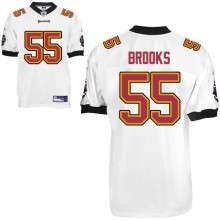 Derrick Brooks TB Buccaneers Authentic White Jersey=54  