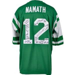   Team Signed Joe Namath Jersey with 24 Signatures
