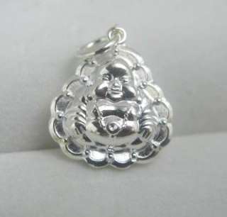   925 sterling silver Maitreya Buddha / Guanyin charm pendant sa Mulit