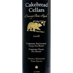  2008 Cakebread Cabernet Sauvignon Napa Valley Dancing Bear 