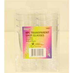    8 Pack Transparent Shot Glasses Case Pack 48