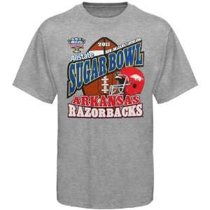   Arkansas Razorbacks Ash 2011 Sugar Bowl T shirt
