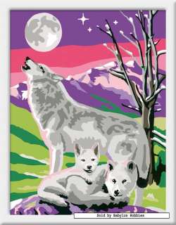 Painting by Numbers   Wolves with pups (by Ravensburger) 281695  