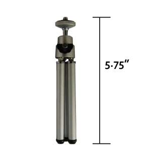 Compact Design when folded: 5.75 tall Universal 1/4 screw(Standard 