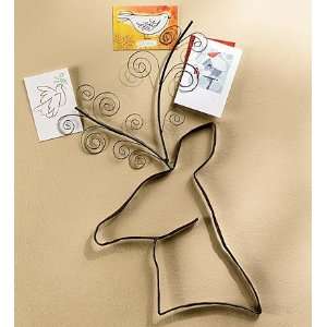   Recycled Metal Reindeer Christmas Card Holder: Home & Kitchen