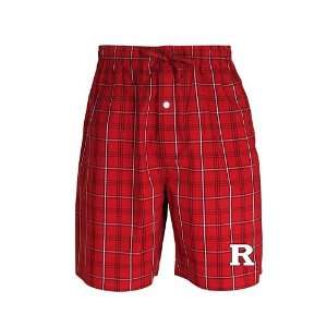   Rutgers Scarlet Knights Genuine Plaid Lounge Shorts