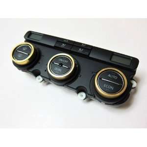  Aluminium Bezel Set For HVAC Climatronic Dial Button Gold 