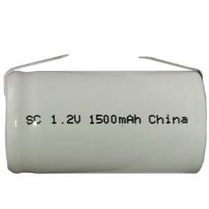  6 pcs Sub C 1500 mAh NiCd Battery with Tabs Electronics