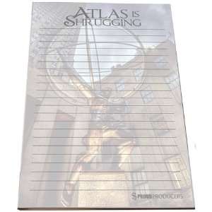 Atlas Statue Atlas is Shrugging Stationery Notepad (8.5 x 5.5, 50 