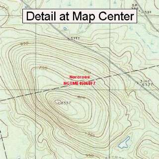 USGS Topographic Quadrangle Map   Norcross, Maine (Folded/Waterproof 