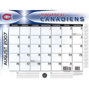   Canadiens 2007 08 22 x 17 Academic Desk Calendar